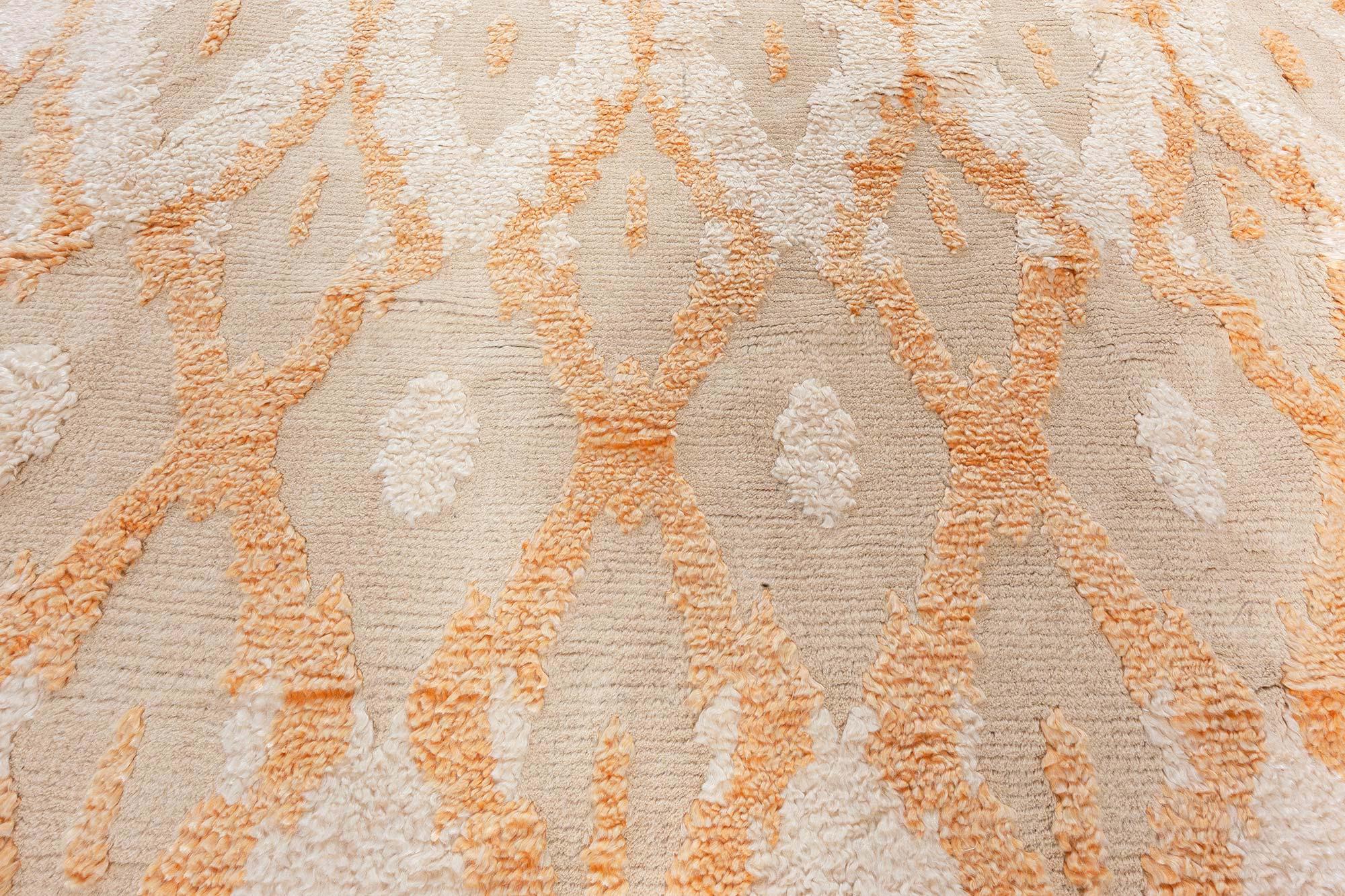 Großer handgefertigter Kasuri-Wollteppich von Doris Leslie Blau, Unikat im Zustand „Neu“ im Angebot in New York, NY