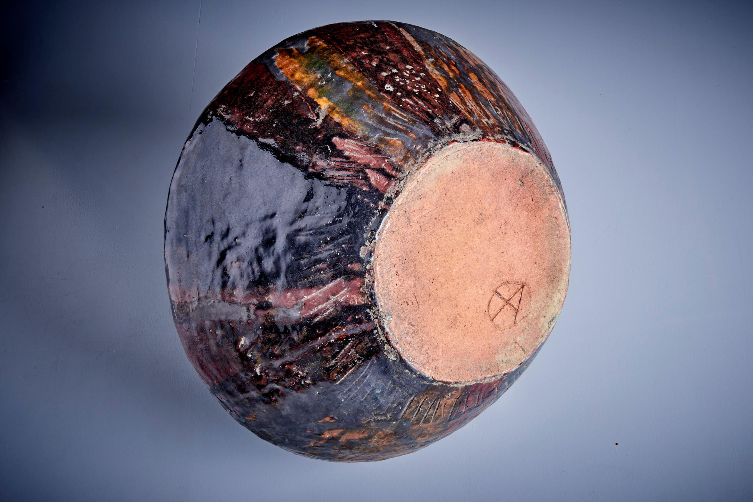 Grande vaso a forma di cipolla con superficie strutturata, attribuito ad Adolf Odorfer in vendita 1