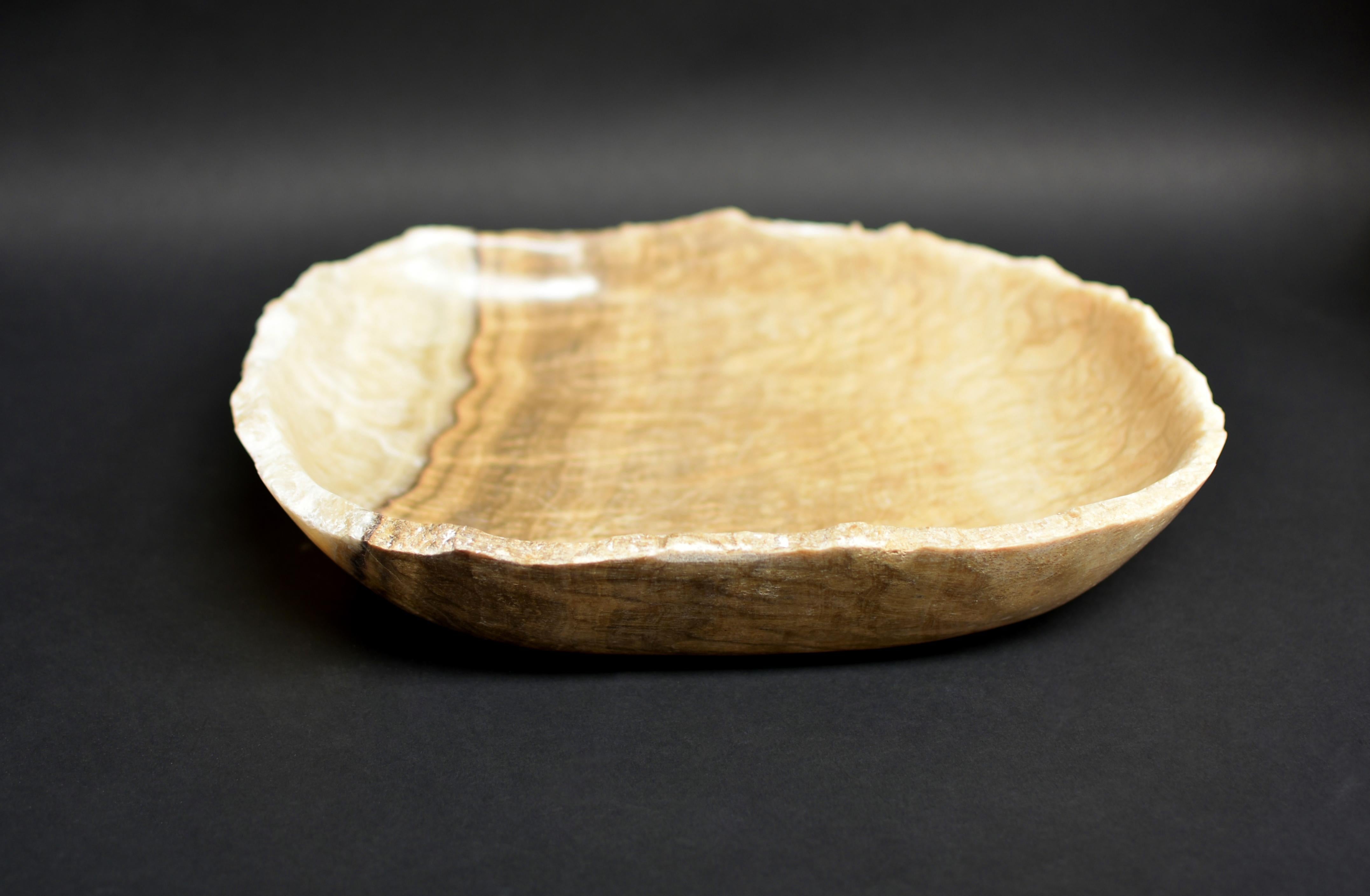 Contemporary Large Onyx Bowl Platter