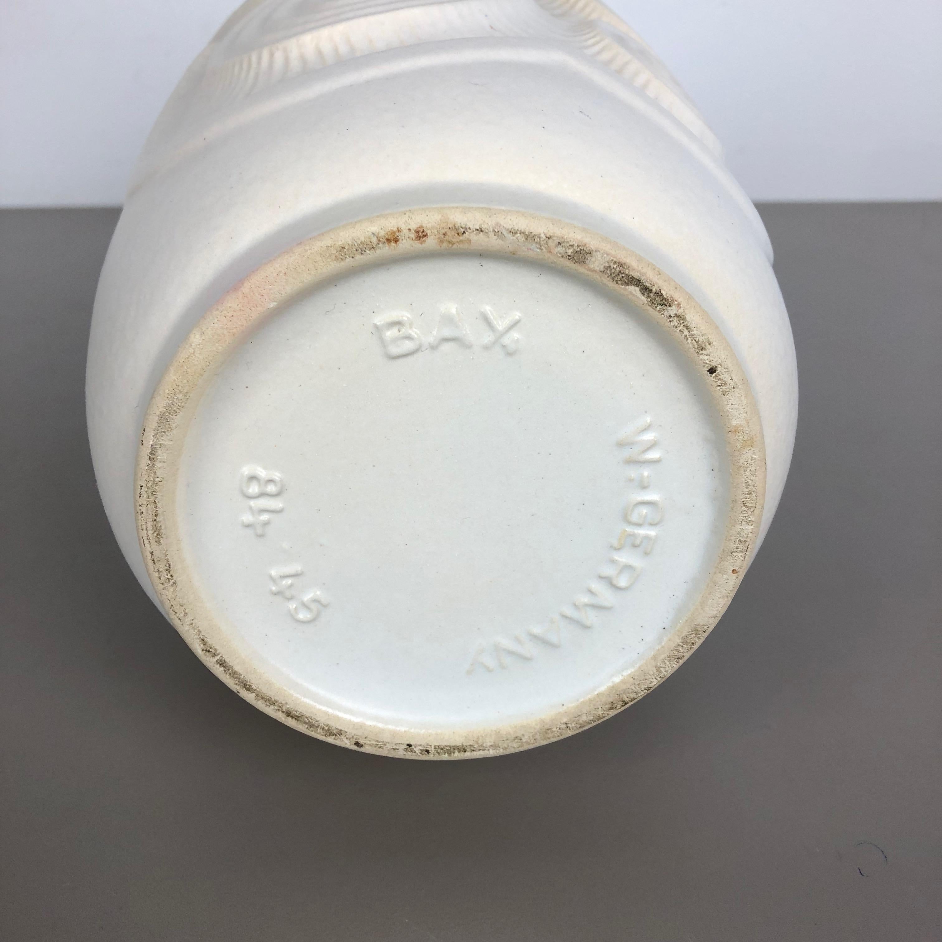 Large Op Art Pottery Floor Vase Made by Bay Ceramics, Germany, 1960s 8