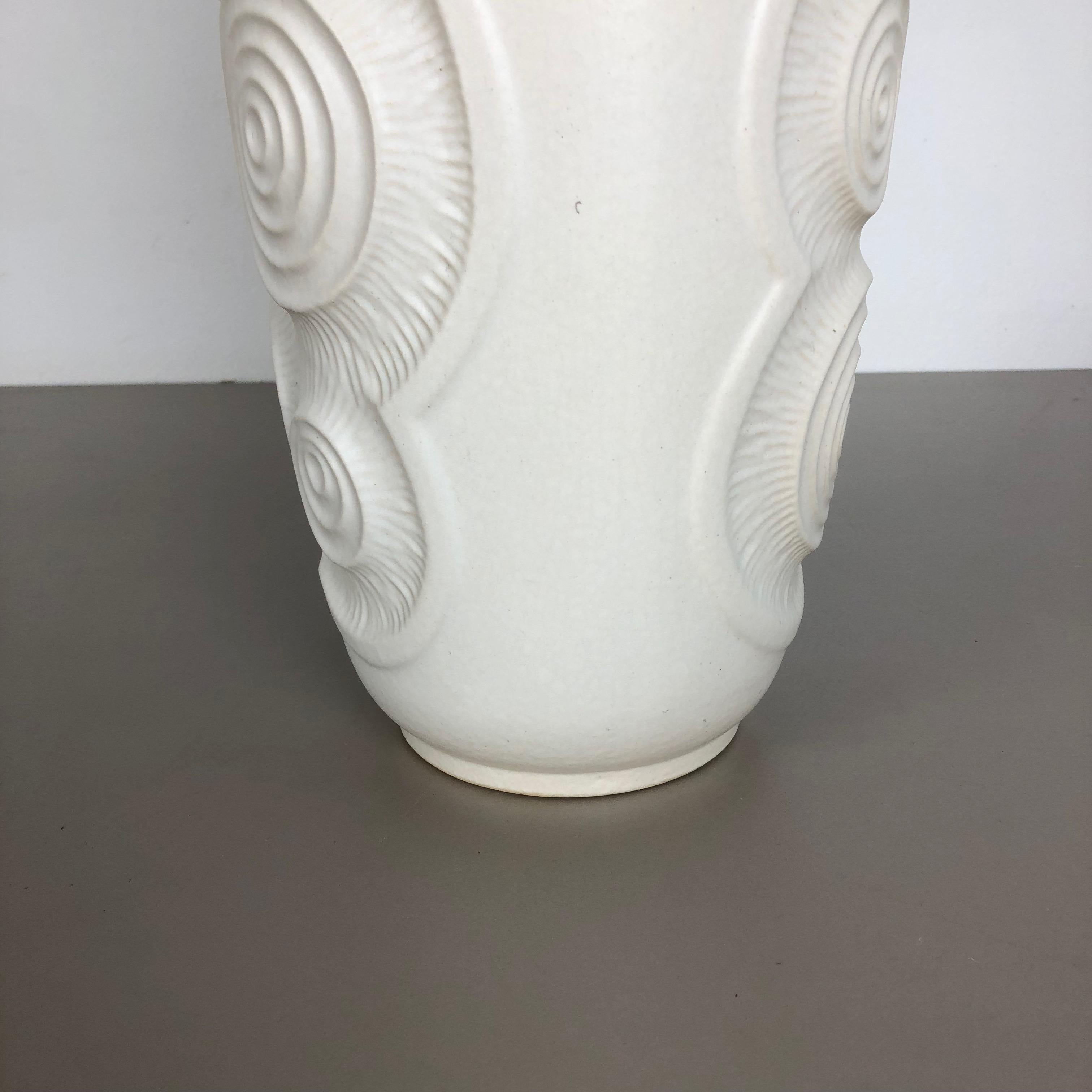 Large Op Art Pottery Floor Vase Made by Bay Ceramics, Germany, 1960s 2