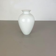 Large Op Art Vase Porcelain German Vase by Fürstenberg Ceramics, Germany, 1970s