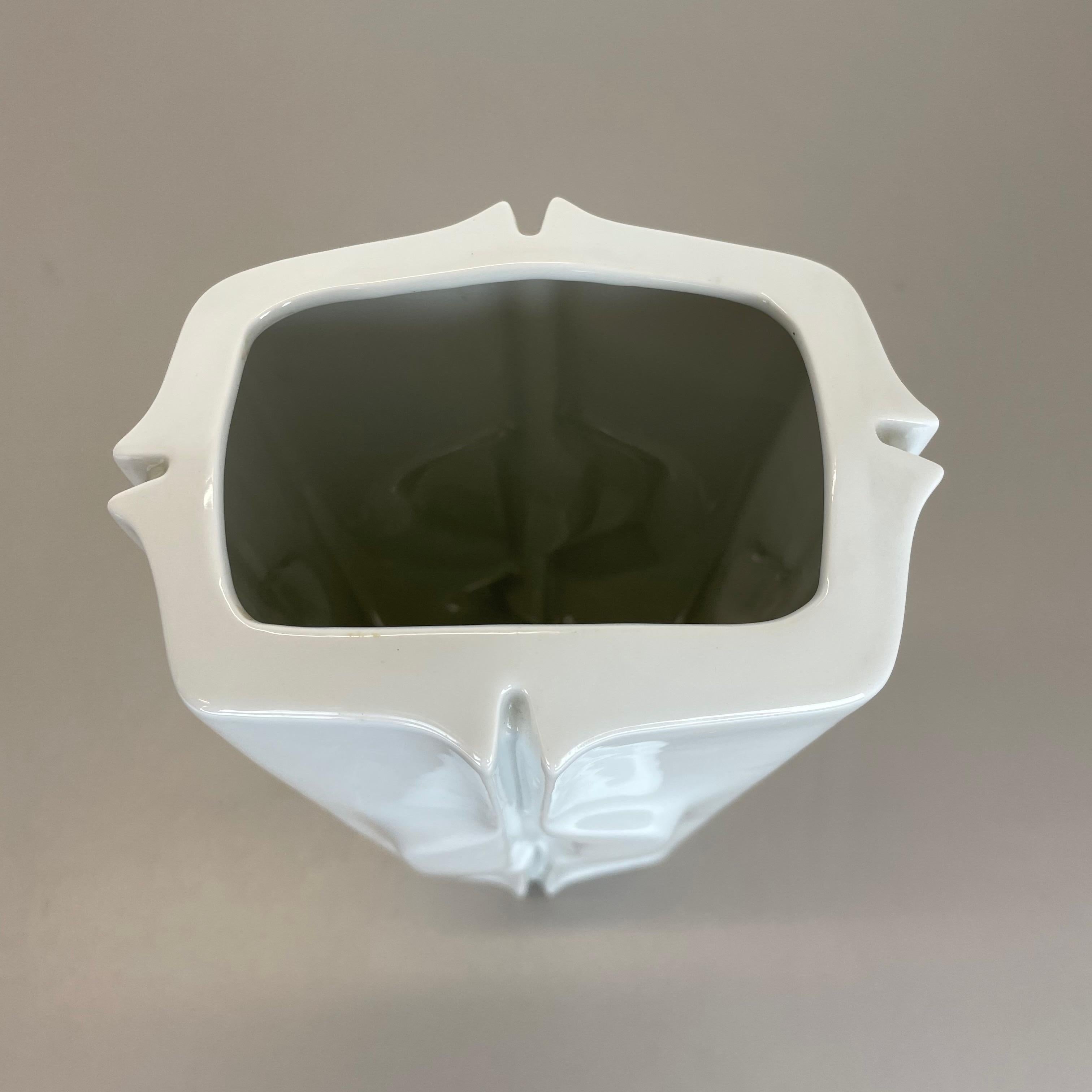Gran jarrón Op Art Jarrón de porcelana alemana de Fürstenberg Ceramics, Alemania, años 70 en venta 1