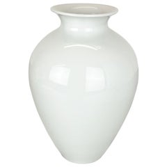 Large Op Art Vase Porcelain German Vase by Fürstenberg Ceramics, Germany, 1970s