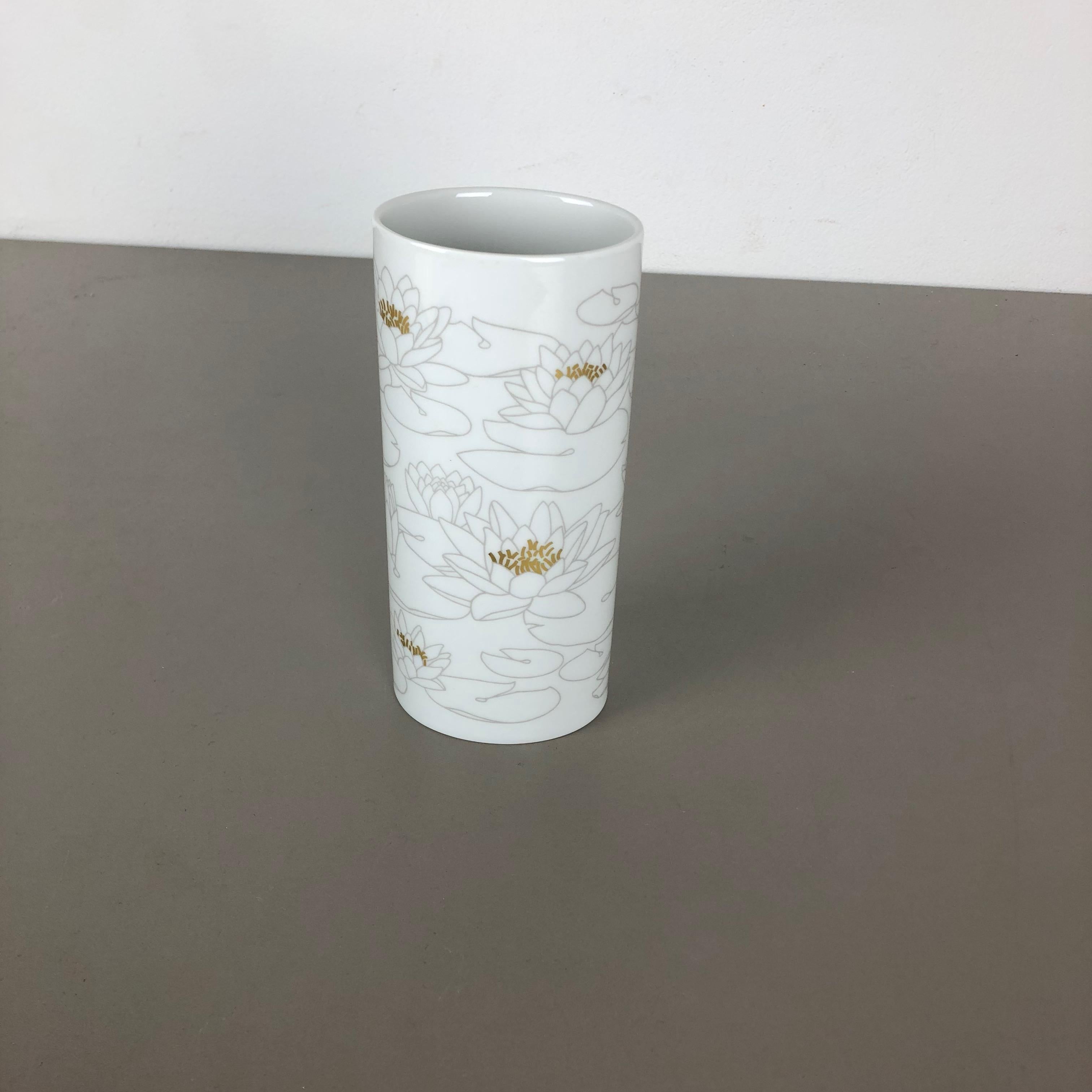 Allemand Grand vase d'art OP en porcelaine allemande de Rosenthal Studio Line, 1970 en vente