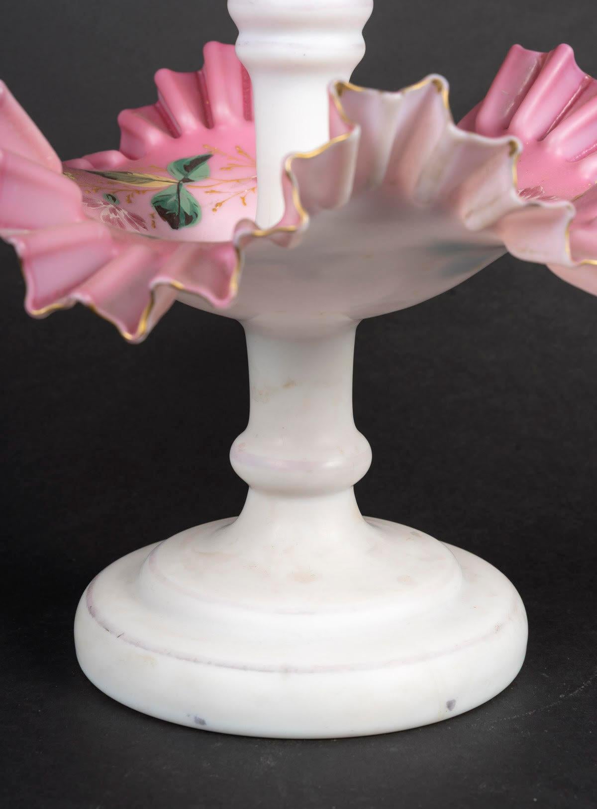 Großer Tafelaufsatz aus Opalin, Periode Napoleon III, 19. Jahrhundert. im Angebot 6