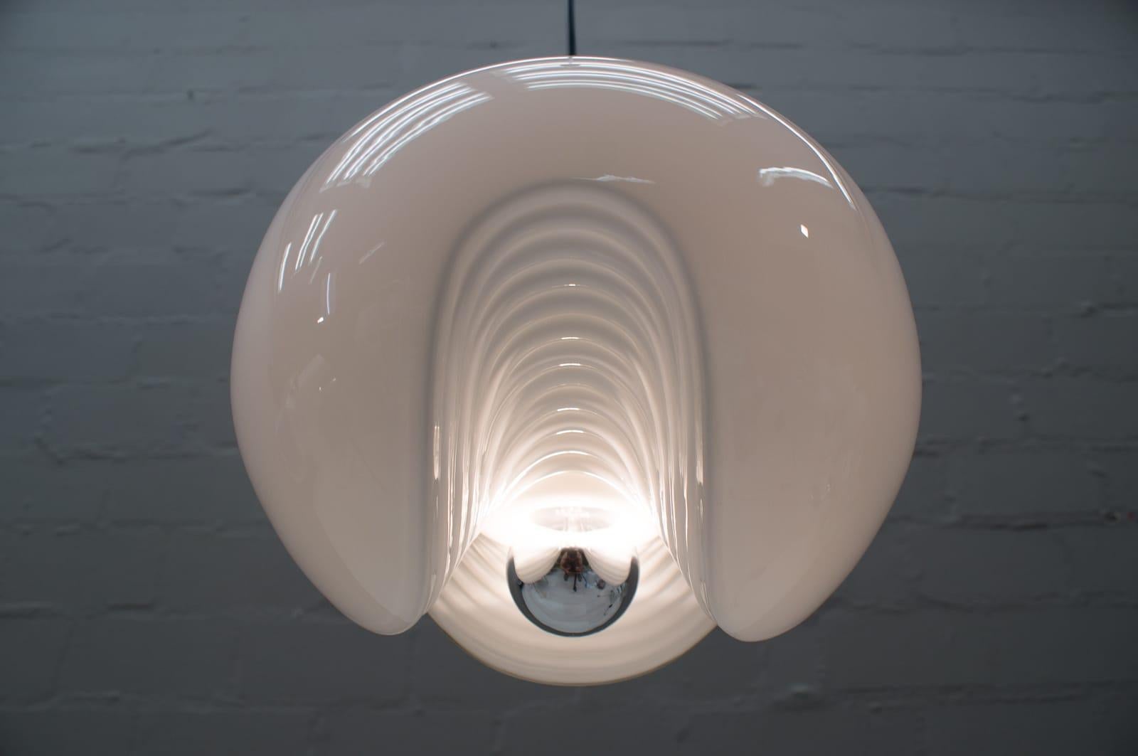 Large Opaline Glass Lamp 