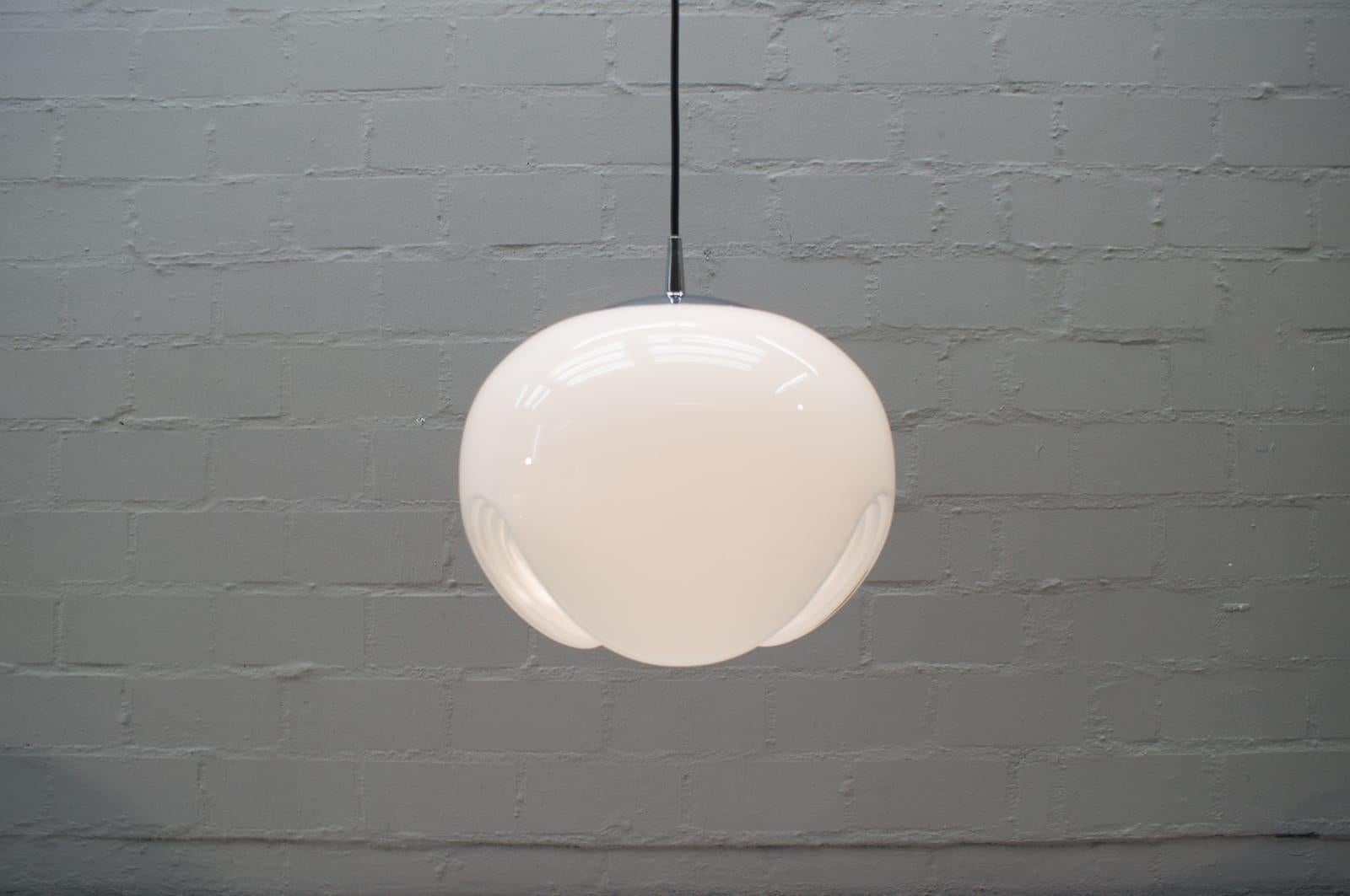 Large Opaline Glass Lamp 