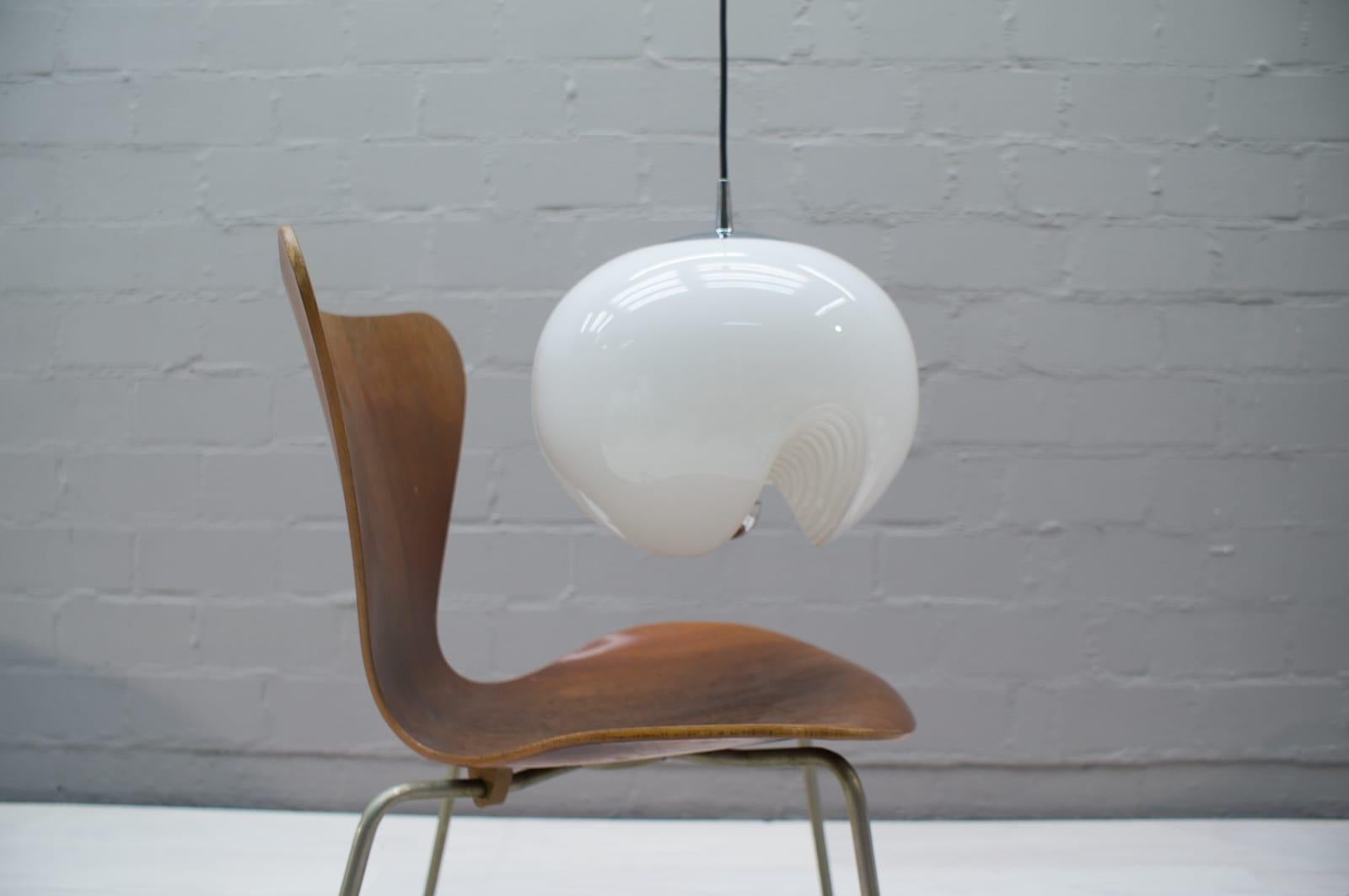 Large Opaline Glass Lamp 