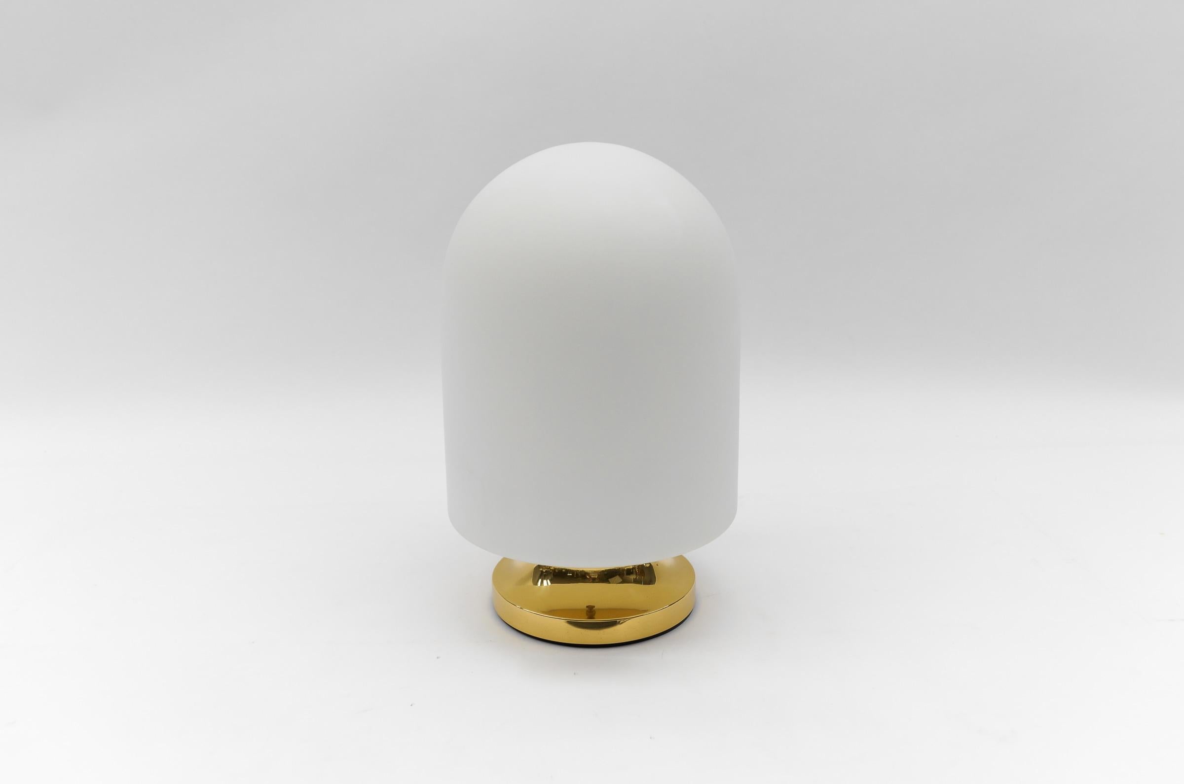 Late 20th Century Large Opaline Glass Table Lamp by Peill & Putzler, 1960s Germany For Sale