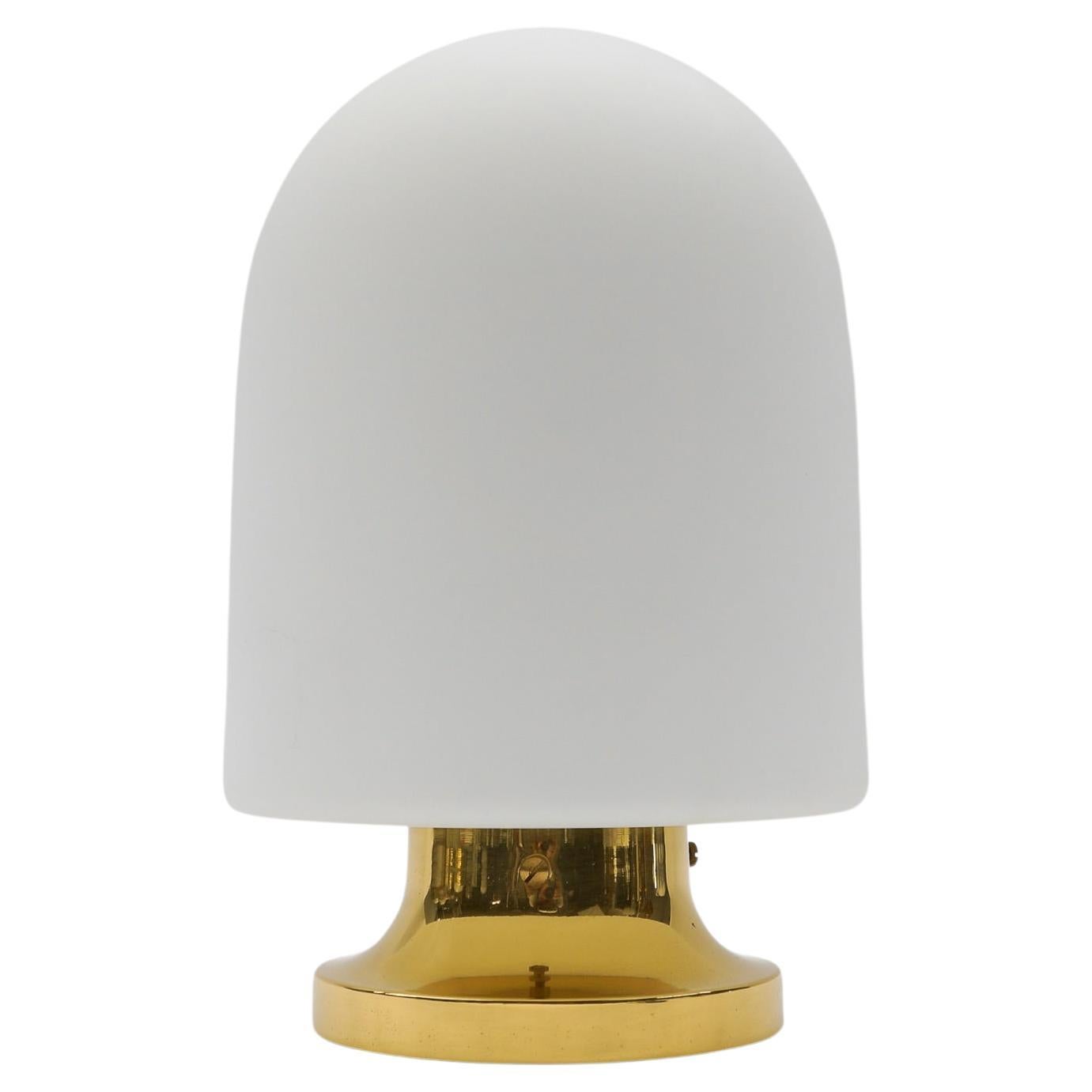 Large Opaline Glass Table Lamp by Peill & Putzler, 1960s Germany For Sale