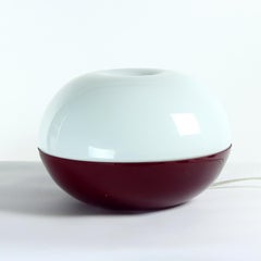 Large Opaline Glass Table Lamp, Czechoslovakia 1960s