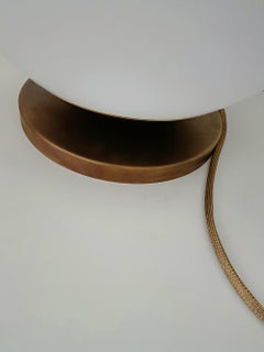 Large opaline globe table lamp by Candas Design