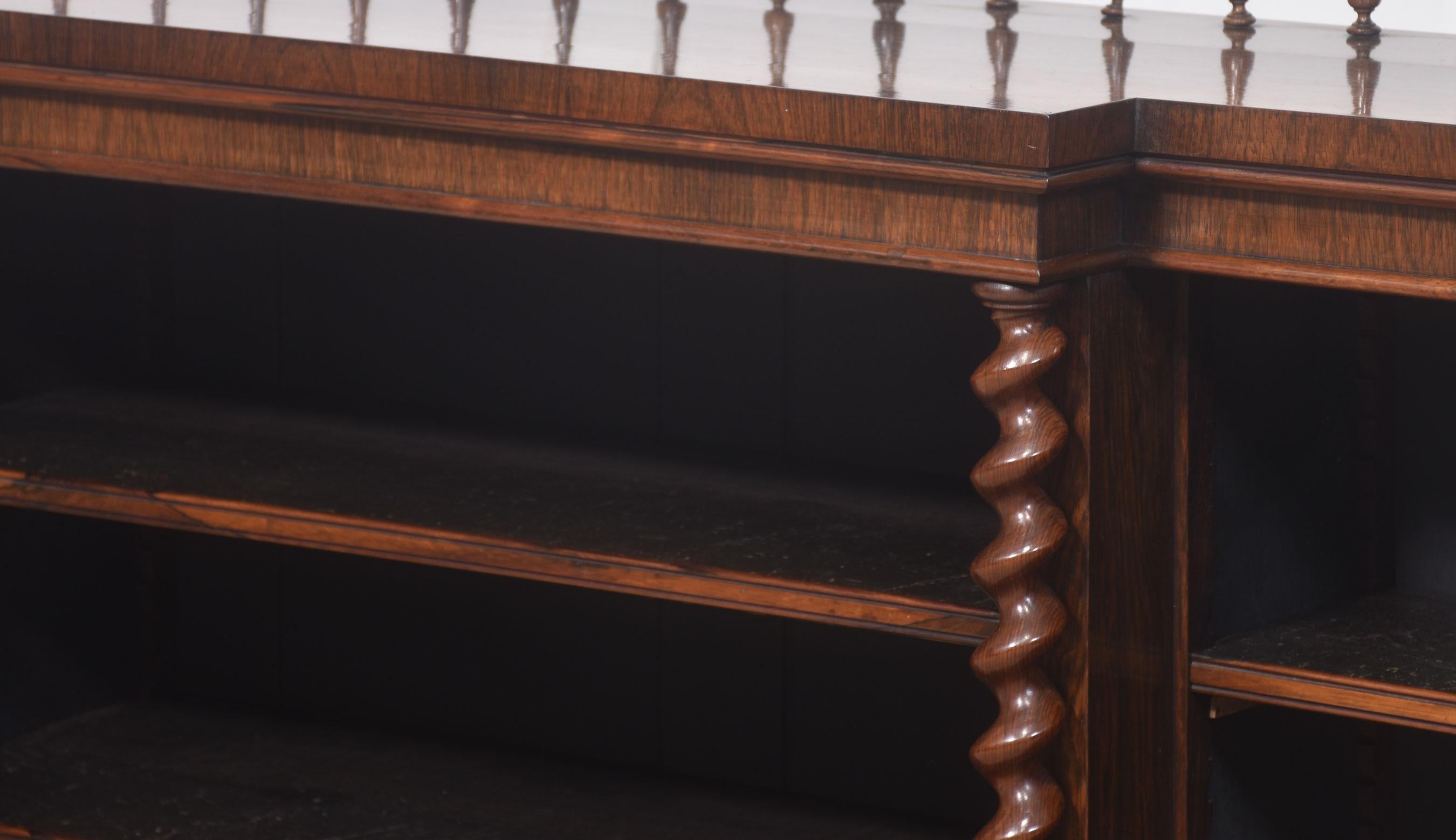 Wood Large open bookcase For Sale