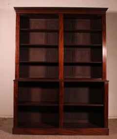 Large Open Bookcase In Mahogany - 18th Century Georgian Period