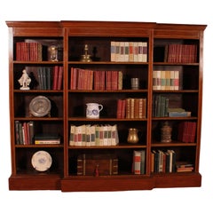 Antique Large Open Bookcase in Mahogany from the 19th Century