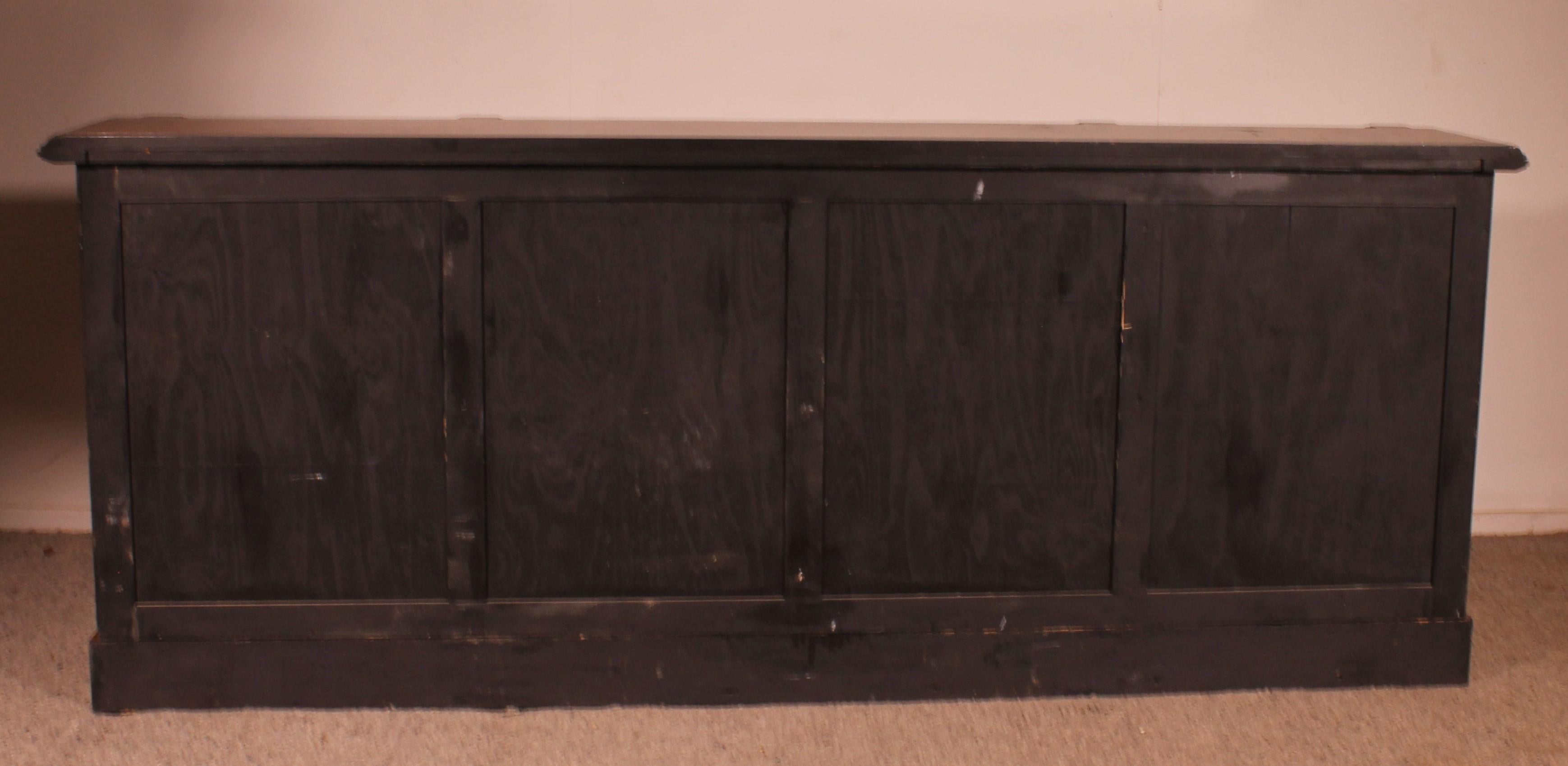 Large Open Bookcase In Oak Empire Style - 19th Century For Sale 5