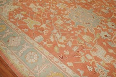Zabihi Collection Large Orange Antique Oushak Rug