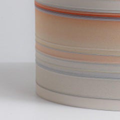 Vasija grande de porcelana naranja/azul de Rachel Foxwell