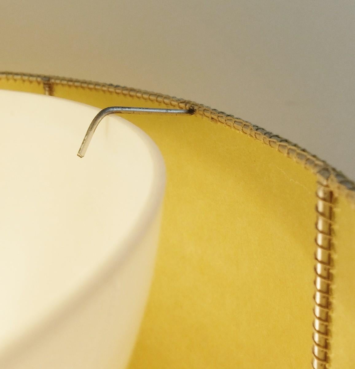 large orange table lamp