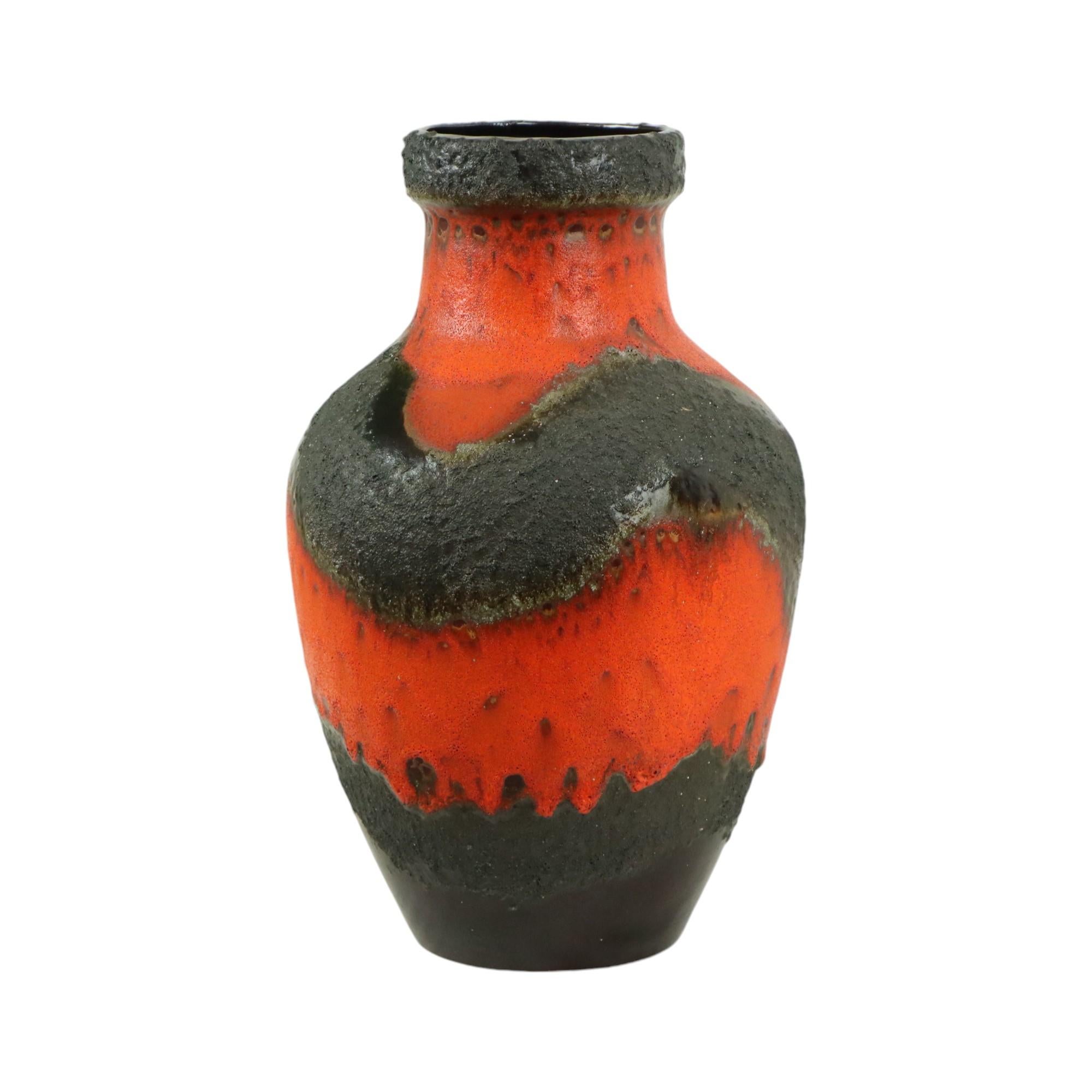 Grande vaso di lava grassa arancione Germania Ovest Carstens 7315-45 In condizioni ottime in vendita a Poperinge, BE