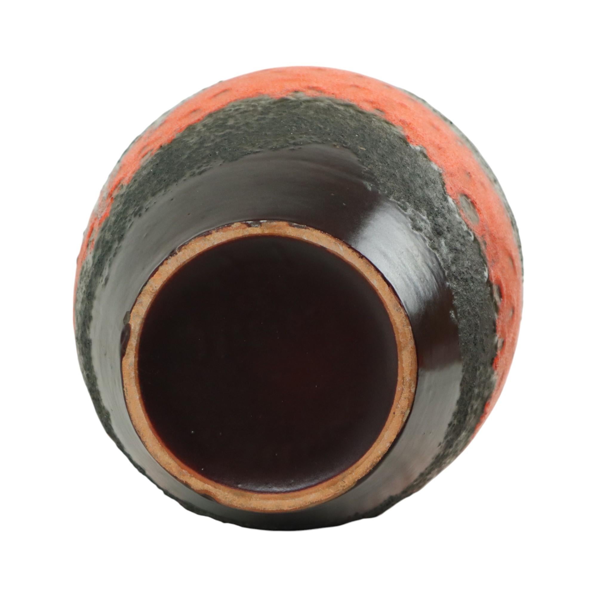 Grande vaso di lava grassa arancione Germania Ovest Carstens 7315-45 in vendita 1