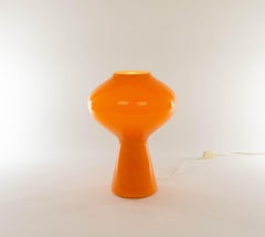 Large Orange Hand Blown Fungo Table Lamp by Massimo Vignelli for Venini, 1950s
