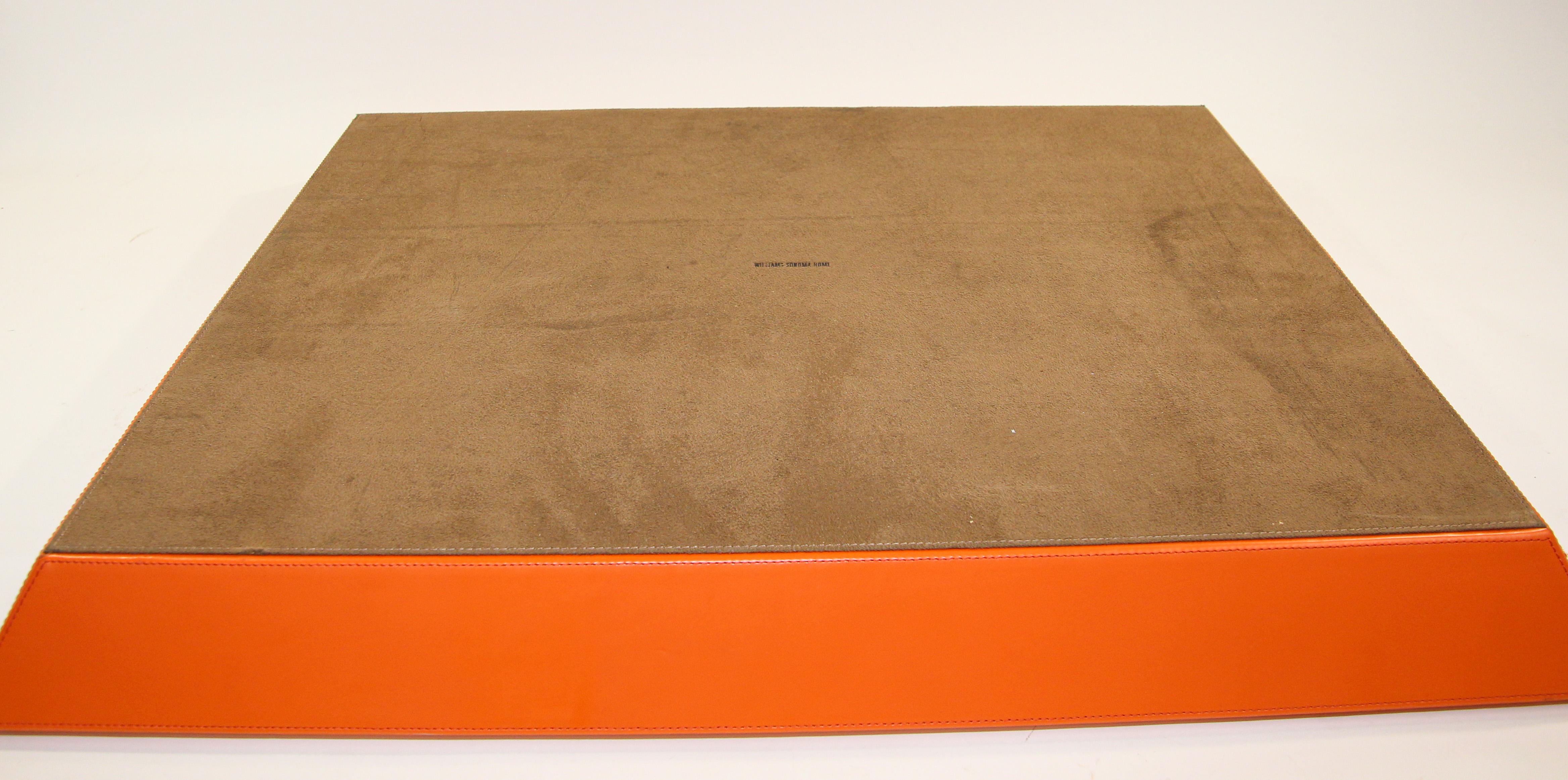 Large Vintage Orange Tray with Handles by Williams Sonoma Home 5