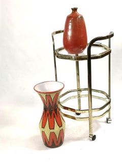 Large Orange-Yellow Mid-Century Floor Vase, 1960's, '50278'