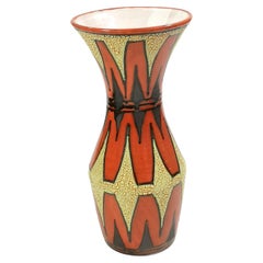 Large Orange-Yellow Mid-Century Floor Vase, 1960's, '50278'