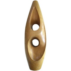 Large Organic Abstract Sculpture in Wood