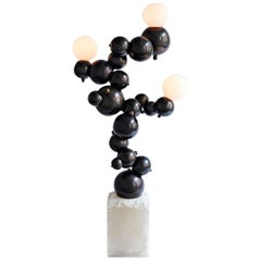 Large Organic "Bubbly" 03-Light Floor Lamp in Oil-Rubbed Bronze
