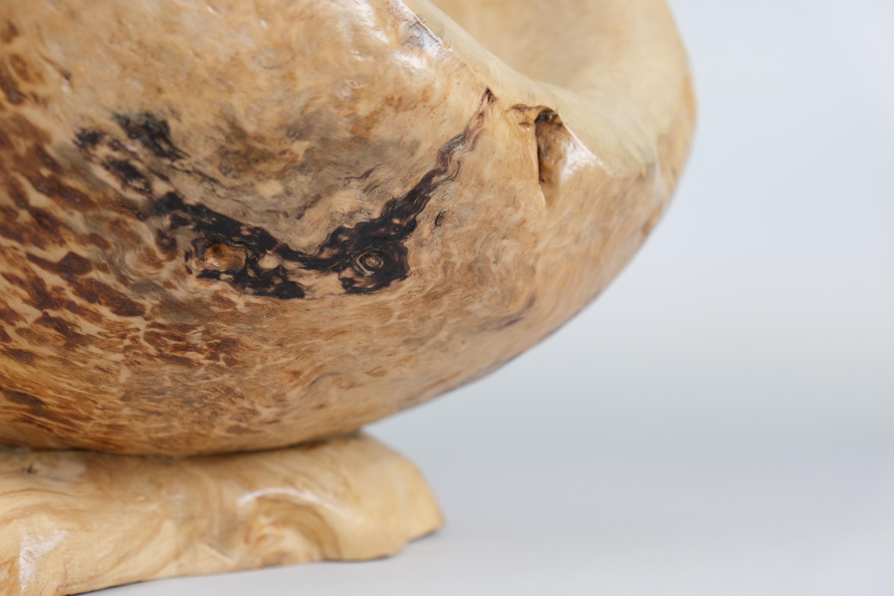 Cuenco grande de nudo orgánico de Tauno Kiukas, Finlandia 2013 Finlandés en venta