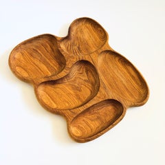Large Organic Carved Wood Tray
