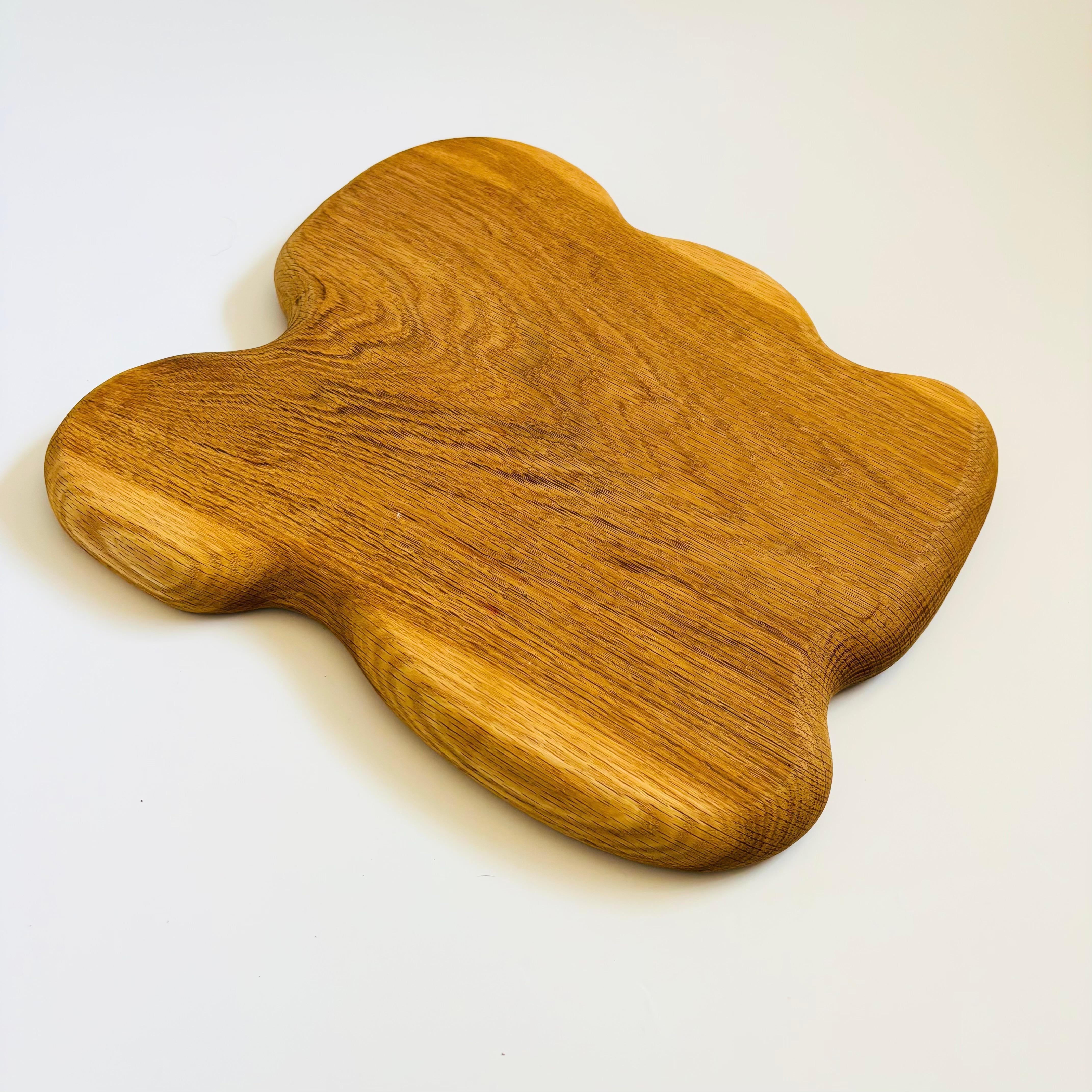 Large Organic Carved Wood Tray For Sale 4