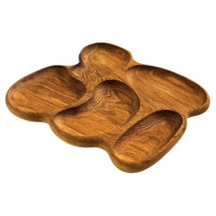 Large Organic Carved Wood Tray