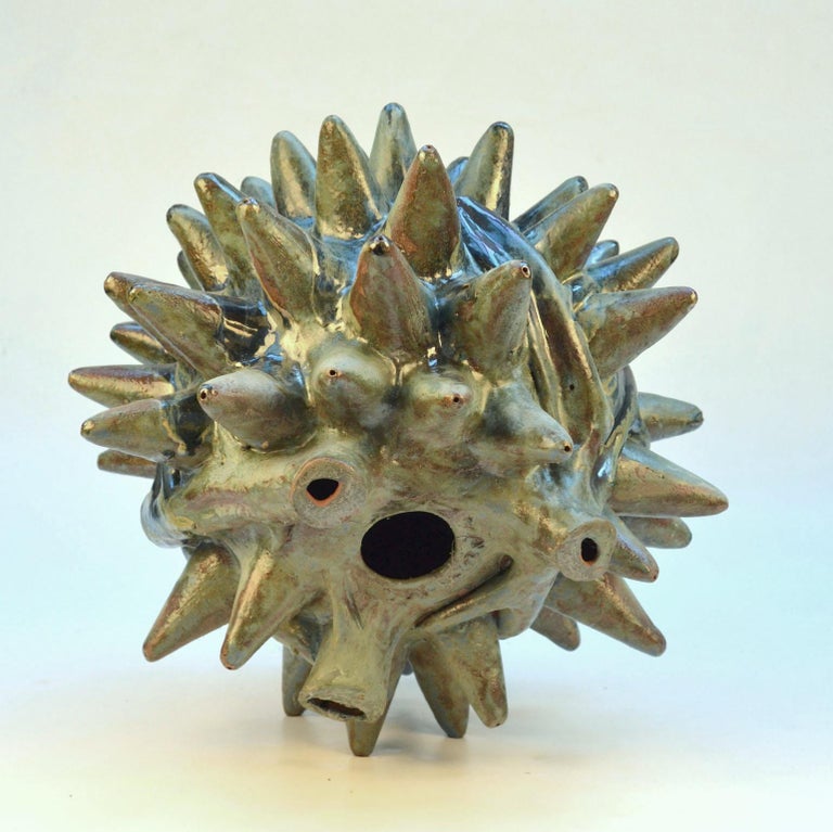 Large Organic Ceramic Floor Sculpture by Fernando Marquina For Sale at