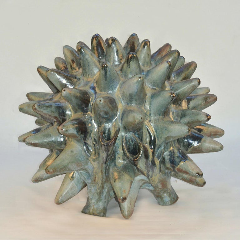 Large Organic Ceramic Floor Sculpture by Fernando Marquina For Sale at