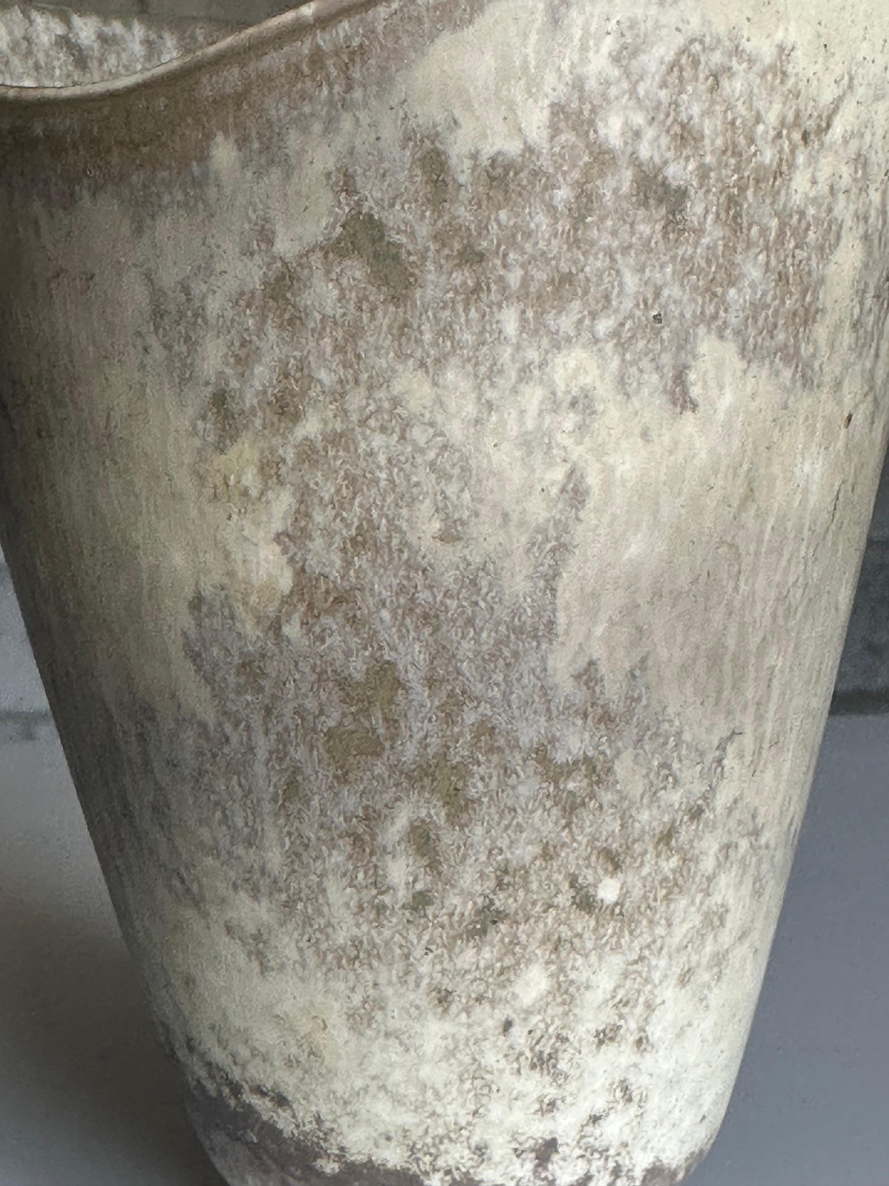 Swedish Large Organic Freeform Stoneware Vase by Carl-Harry Stålhane for Rörstrand For Sale