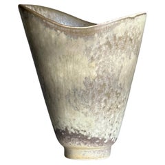 Large Organic Freeform Stoneware Vase by Carl-Harry Stålhane for Rörstrand