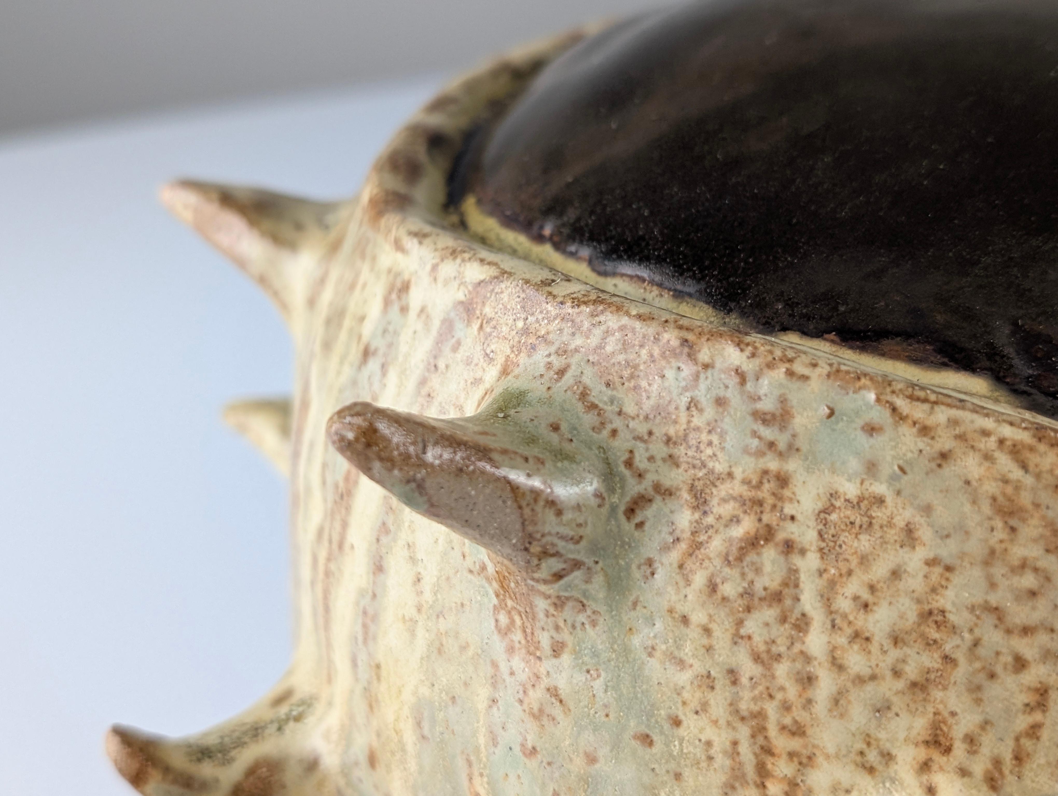 Grès porcellanato Grande scultura organica in gres smaltato del 20° secolo in vendita