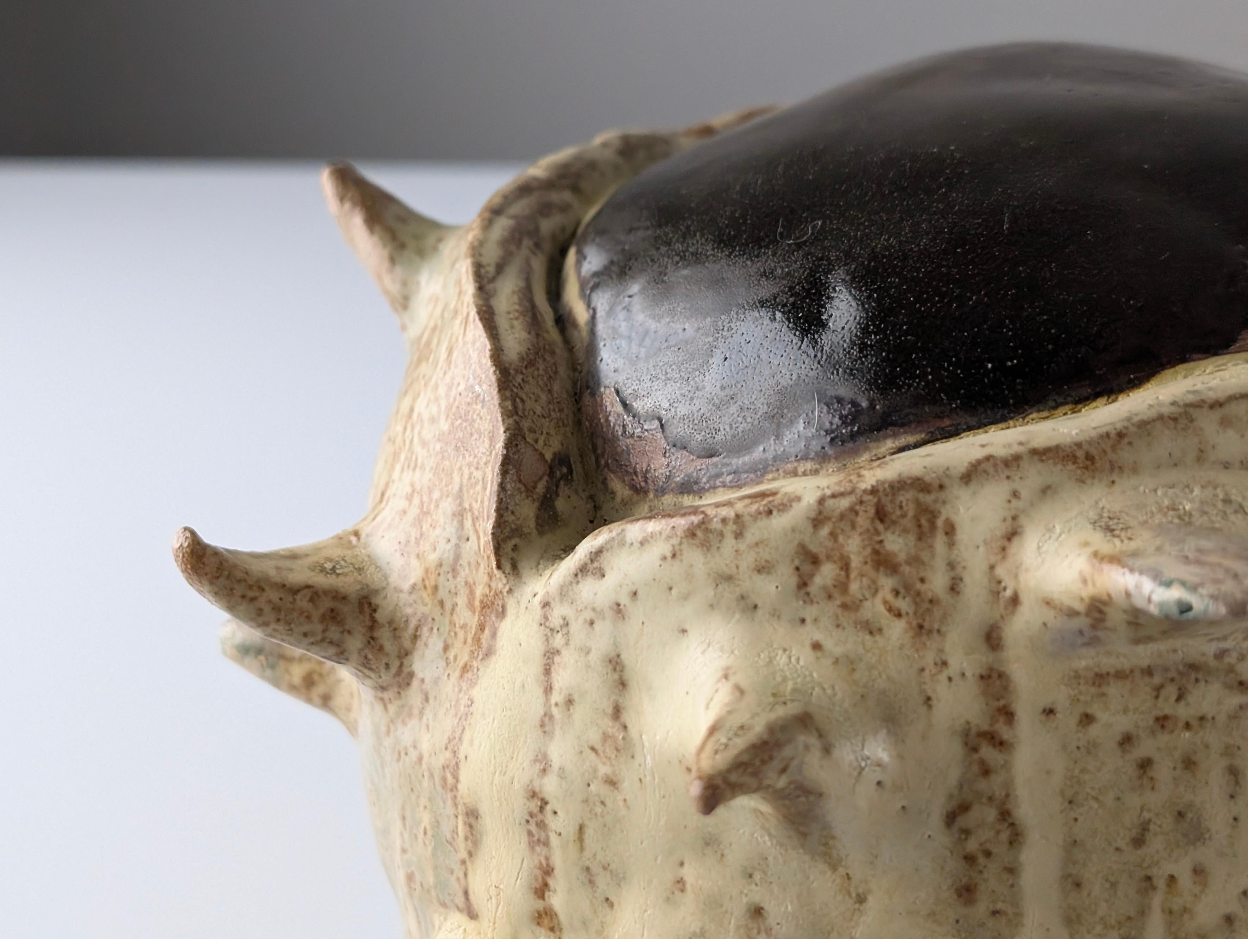 Grande scultura organica in gres smaltato del 20° secolo in vendita 2