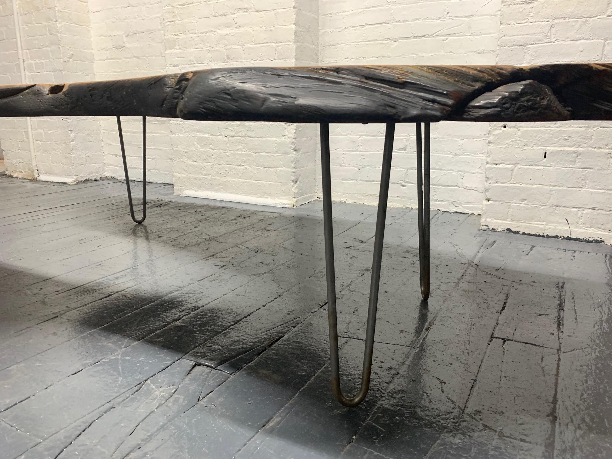 20th Century Large Organic Live Edge Coffee Table For Sale