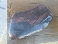 Large Organic Modern Carved Hardwood Bowl in the Style of Alexandre Noll
