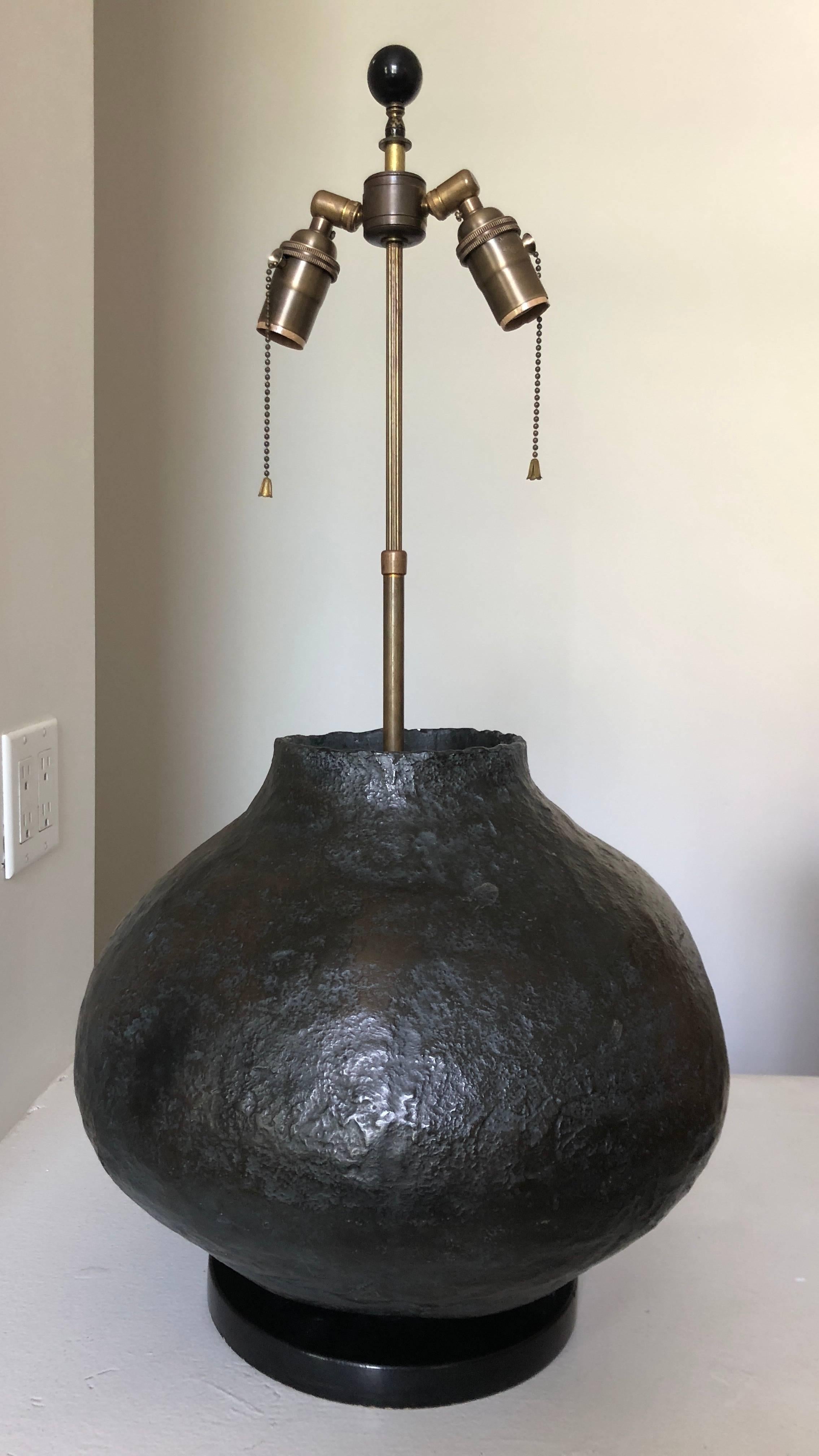 Large Organic Modern Ceramic Table Lamp 3