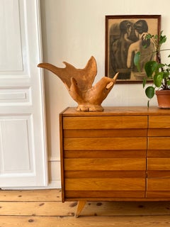 Large Organic Modern Root Carving Sculpture Bowl in Burlwood, Indonesia, 1970s