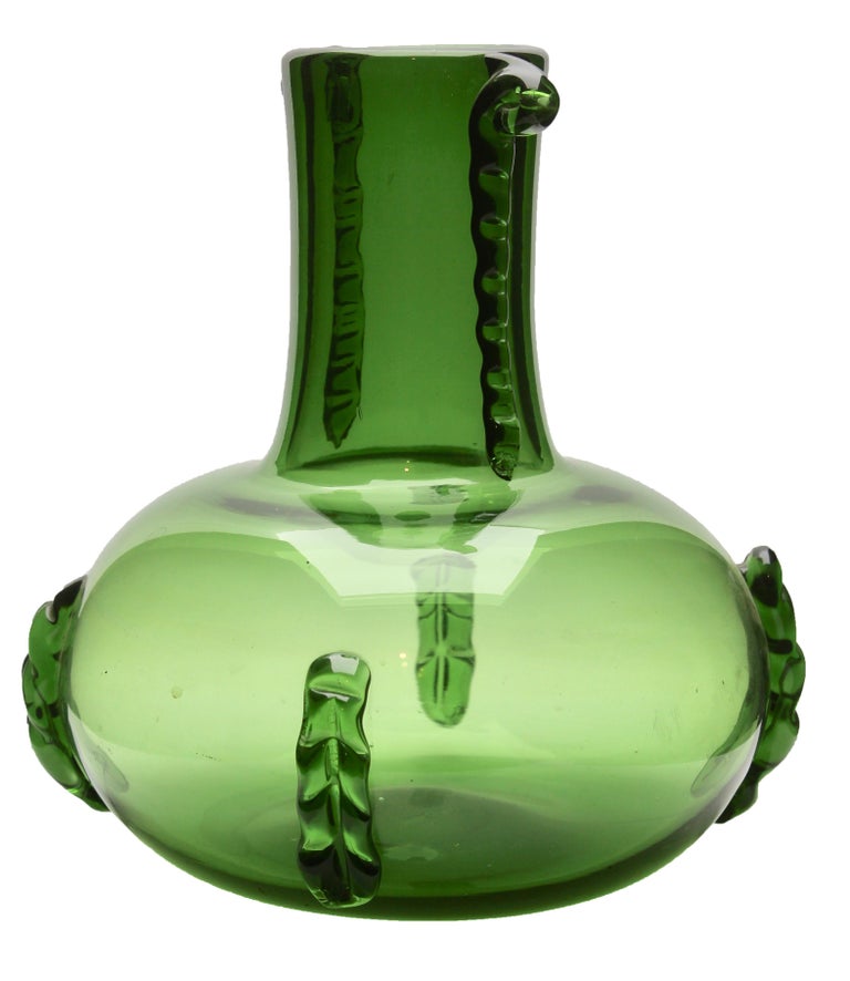 Large Organic PitcherVase with HandApplied Details 'Empoli' For Sale