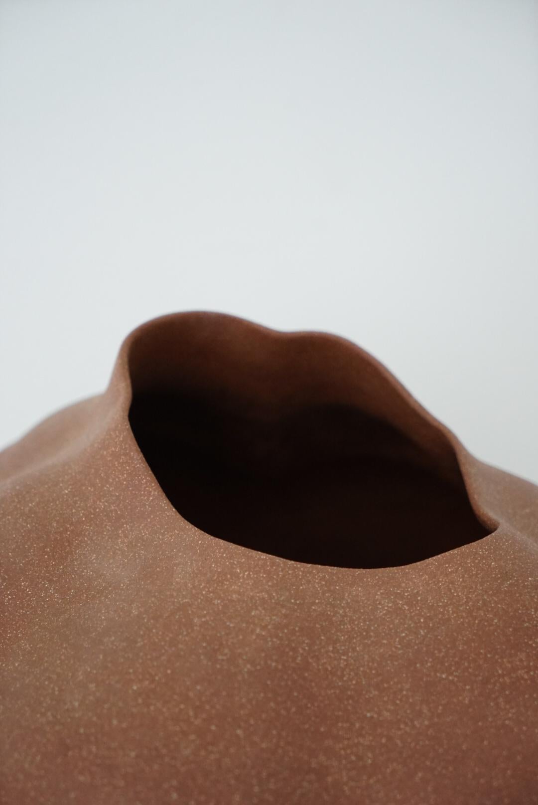 Large Organic Sculptural Ceramic Pottery Vessel  For Sale 7