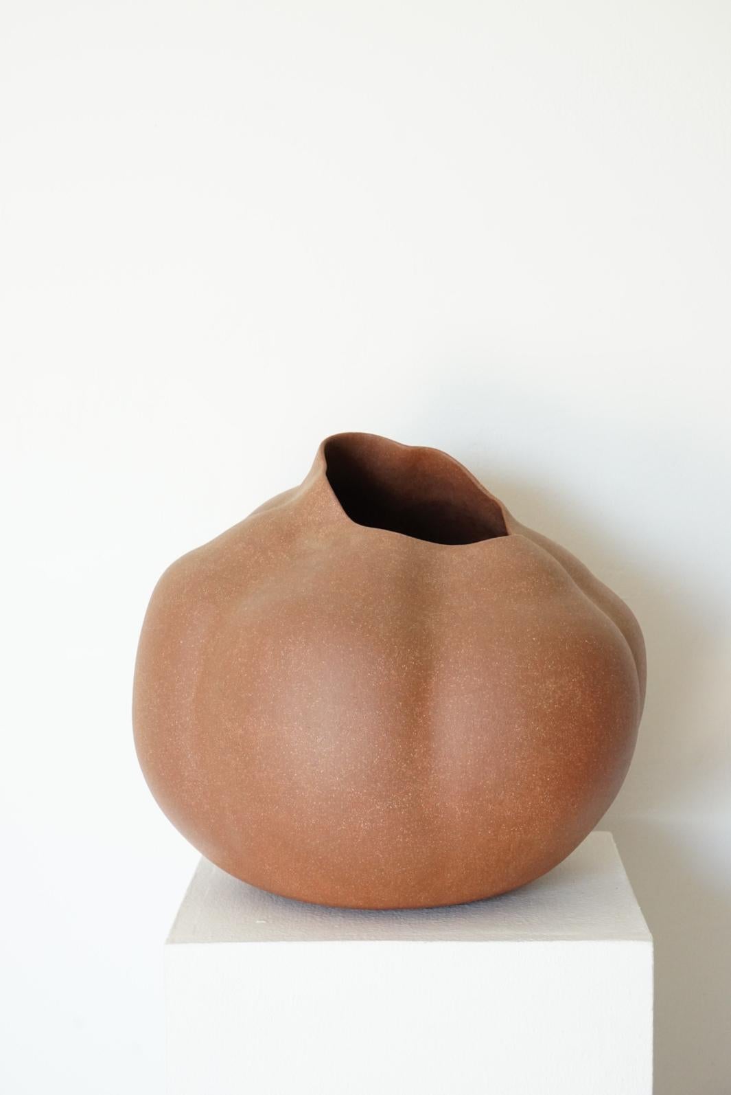 Post-Modern Large Organic Sculptural Ceramic Pottery Vessel  For Sale