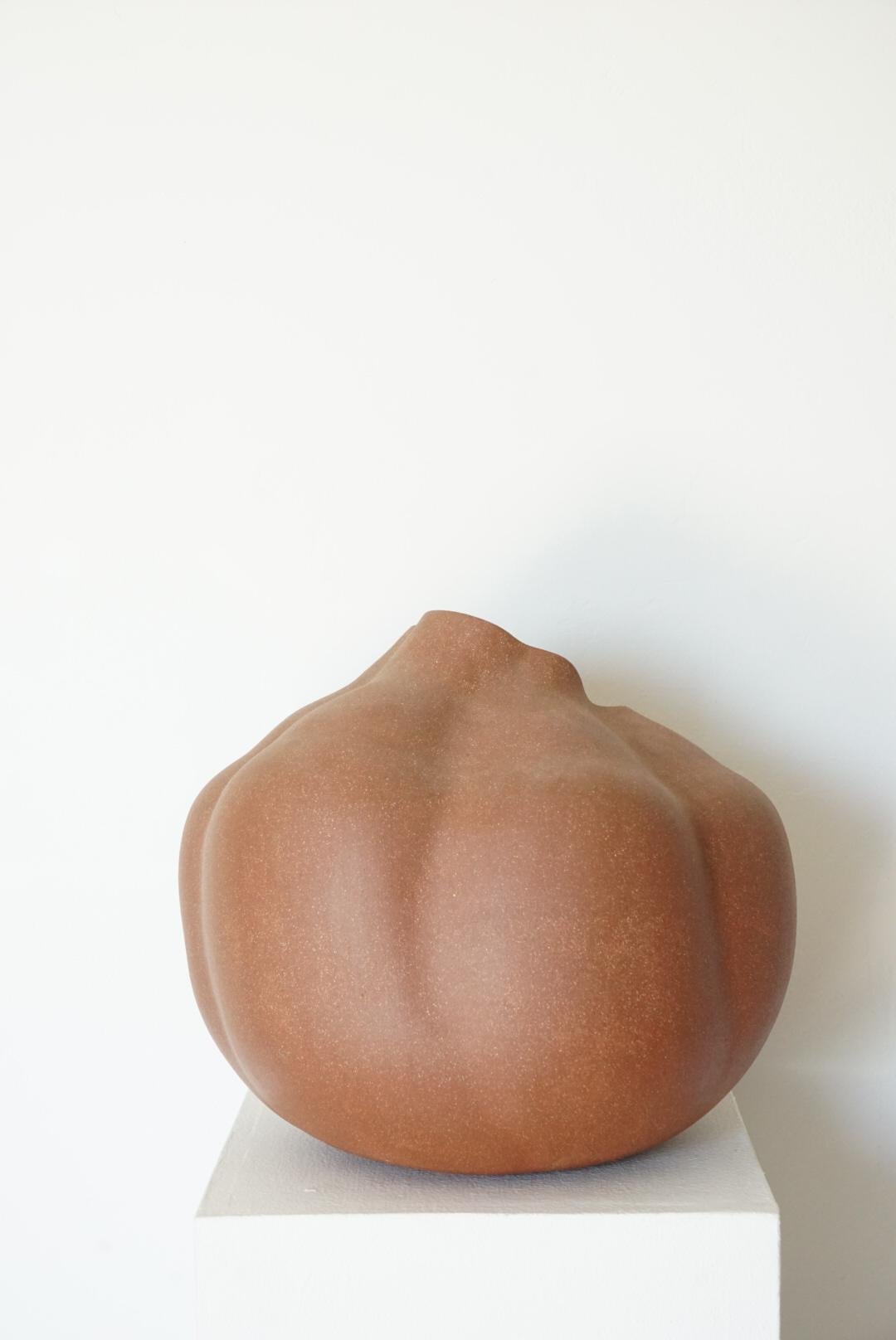 Hand-Crafted Large Organic Sculptural Ceramic Pottery Vessel  For Sale